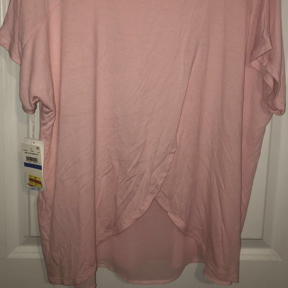 DKNY Pink pj top/short sleeves